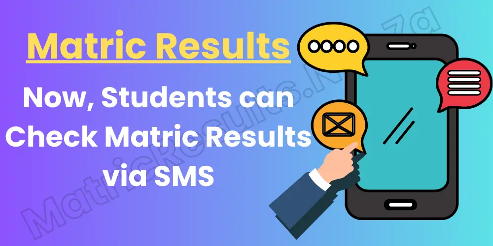 Check Matric Result via sms